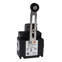 Изображение Выключатель концевой OptiLiS D4N-812H рычаг регулируемый 50мм с роликом пластик. EN 50047 XCKT2149P16 КЭАЗ 365323 